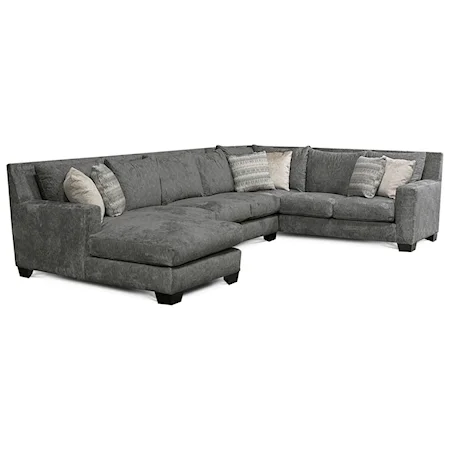 Contemporary Sectional Sofa with Chaise